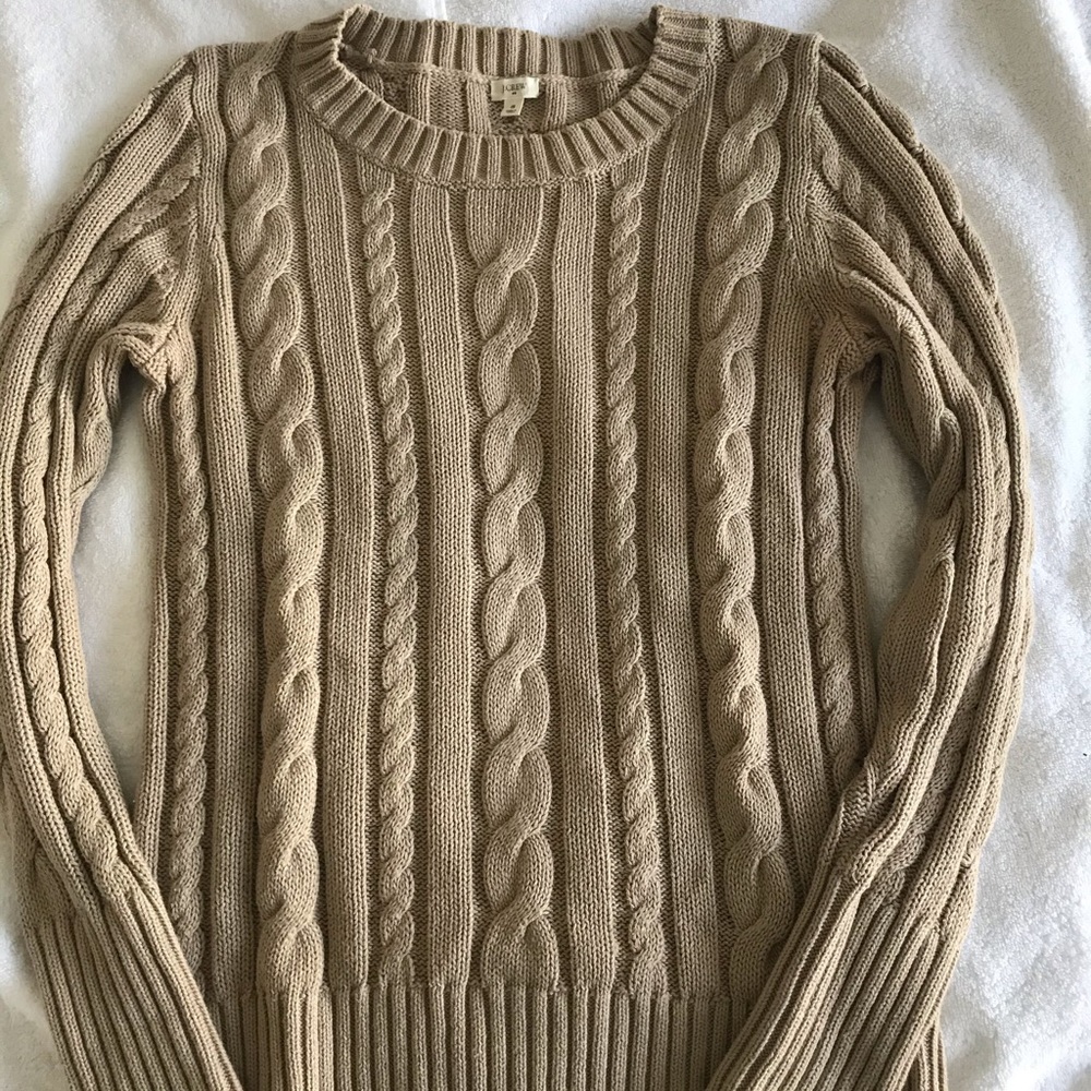J.Crew cable knit sweater